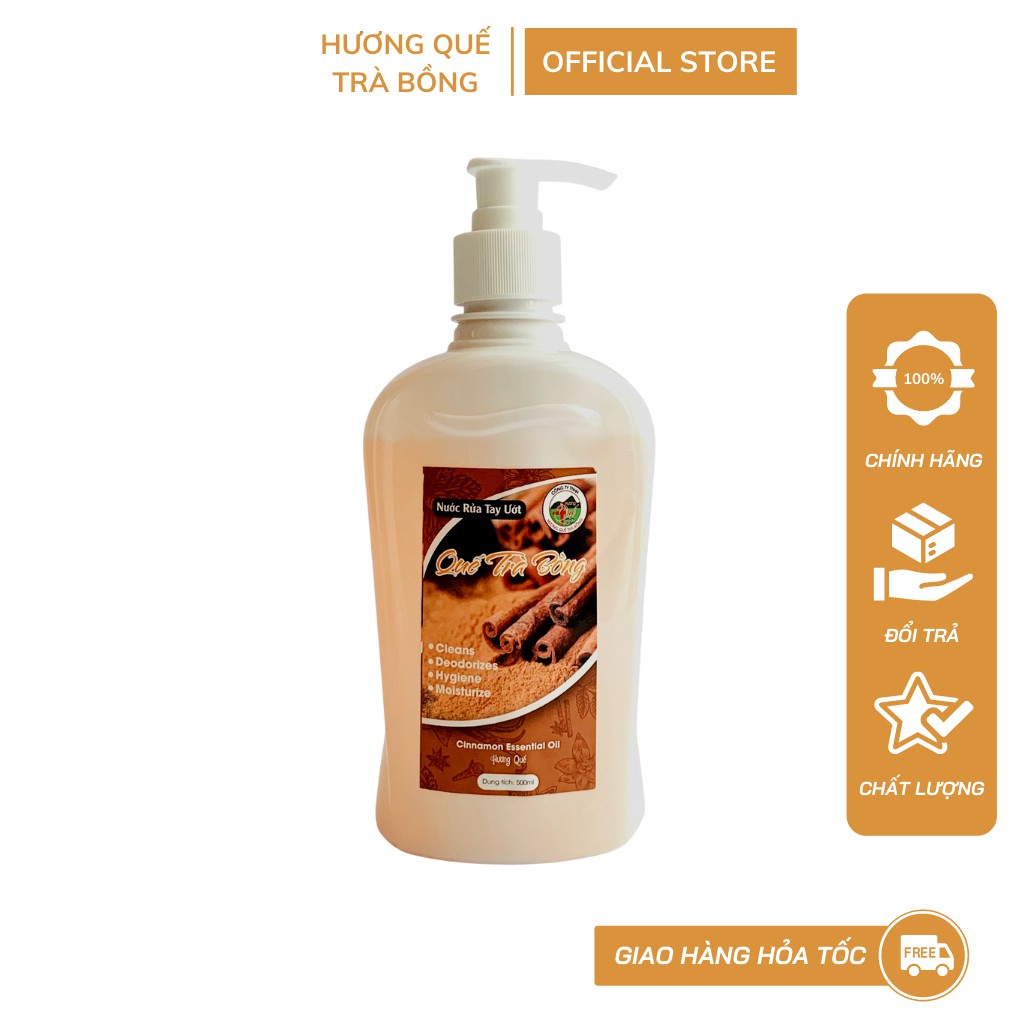 Nước Rửa Tay Gel - Hương Quế Trà Bồng 500ml