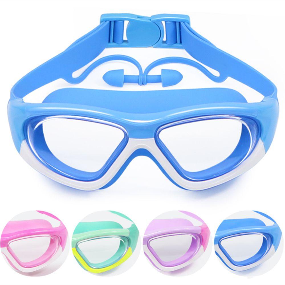 Kính Bơi Chuyên Nghiệp Bằng Silicone Chống Thấm Nước Chống Sương Mù Kèm Bịt Tai