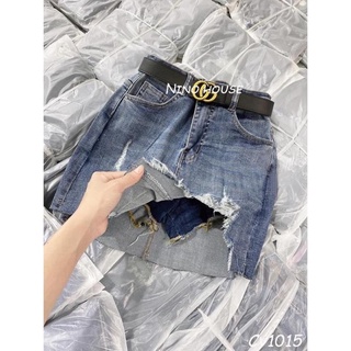 CHÂN VÁY JEAN KIỂU CHẤT CO GIÃN