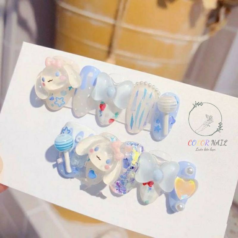 Nail box - Móng up thiết kế : Thỏ và kẹo