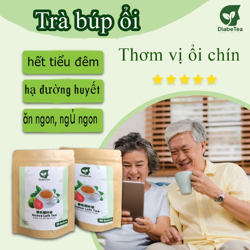 Trà Búp Ổi DiabeTea Giảm Đường Huyết Ngăn Biến Chứng Tiểu Đường 60 gói dùng 1 tháng