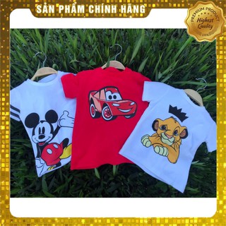 Áo phông cộc tay bé trai cotton 100% dành cho bé từ 18 tháng đến 5 tuổi mẫu mới 2022