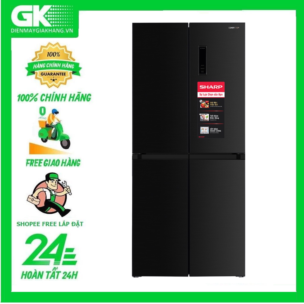 SJ-FX420V-DS --- MIỄN PHÍ CÔNG LẮP --- Tủ lạnh Sharp Inverter 362 lít SJ-FX420V-DS