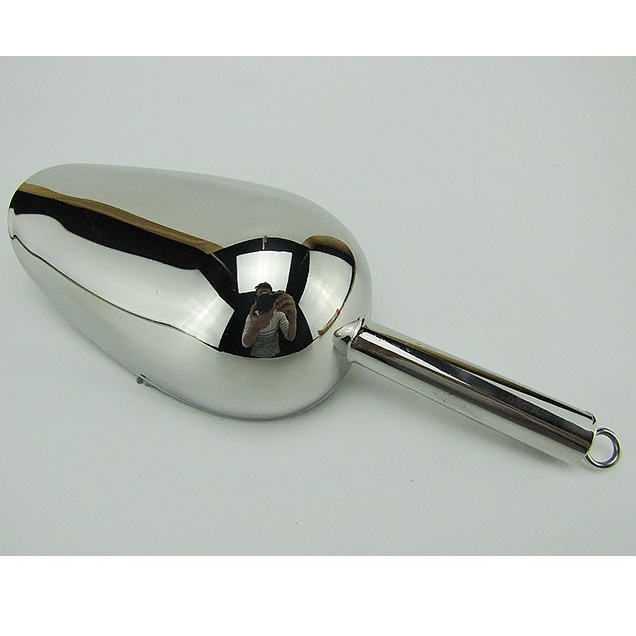 Muôi xúc đá inox 304 loại Dày Đẹp Xịn - dụng cụ múc hạt inox không gỉ nhiều kích thước