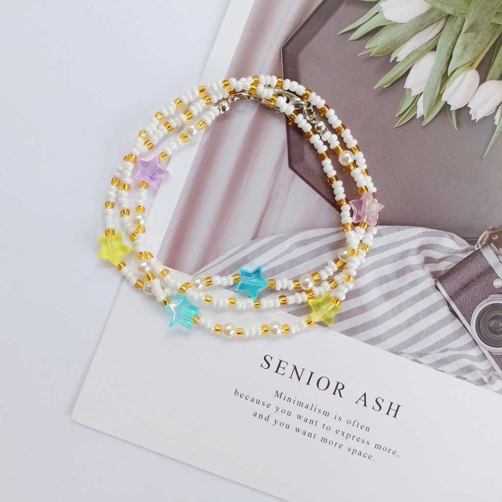 Dây đeo khẩu trang đa năng handmade Tiệm Nhà Pony Star Sky PN07