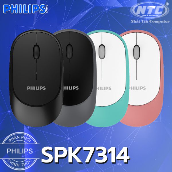 Chuột không dây wireless Philips M314 siêu mỏng-thích hợp dùng văn phòng