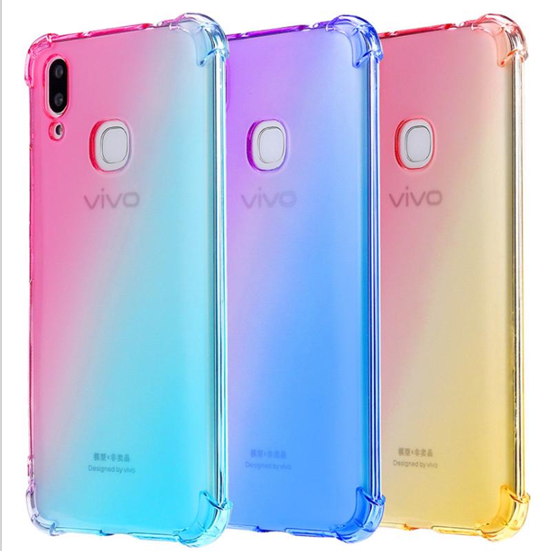 Ốp điện thoại silicon mềm màu gradient ấn tượng cho Vivo X27 Pro X21 UD X21i Nex 2 S A