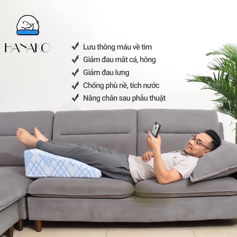 HANAKO-GỐI KÊ CHÂN CHUYÊN DỤNG CAO 22CM