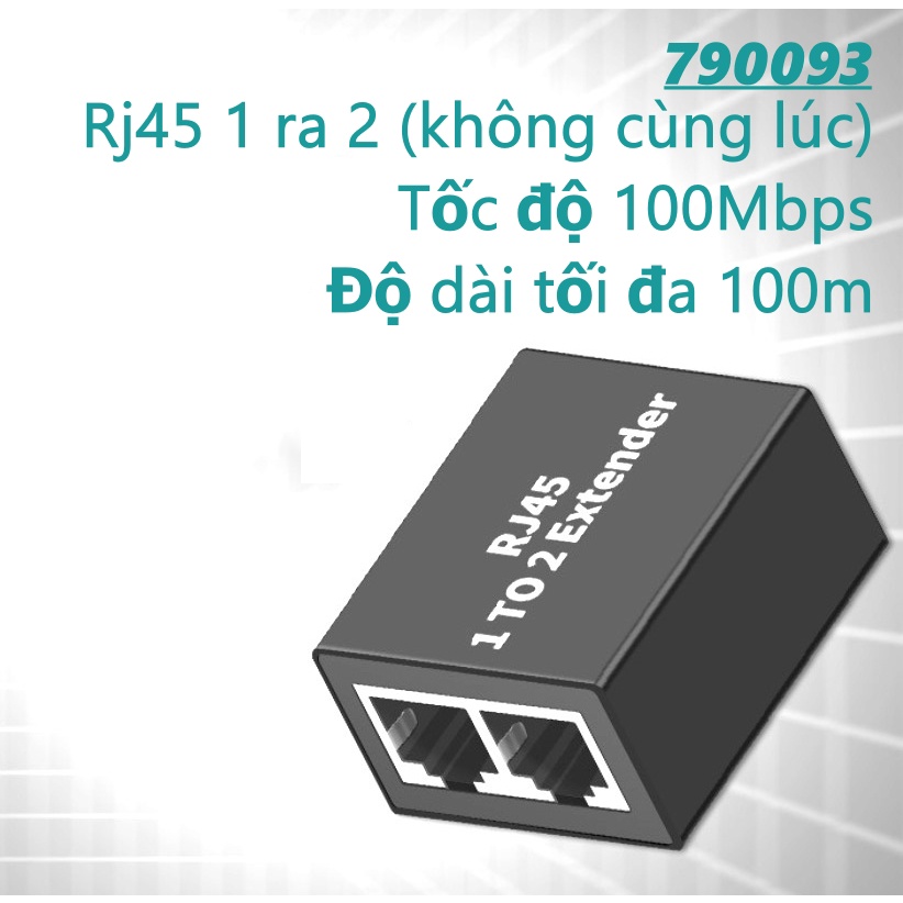 Bộ 2 cái chia mạng Ethernet từ 1 ra 2 cổng cùng lúc không cần nguồn - Hồ Phạm