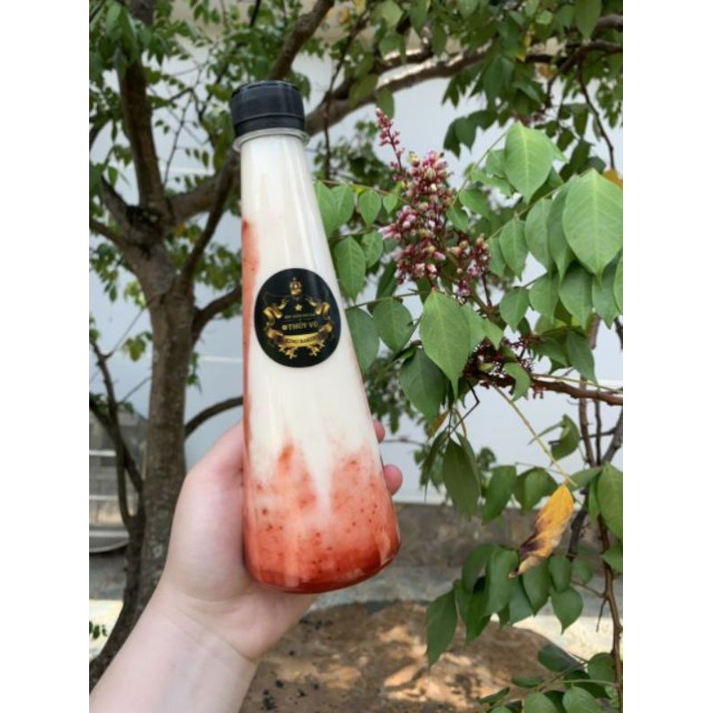 Chai nhựa pet tam giác 330ml fi30 kèm nắp
