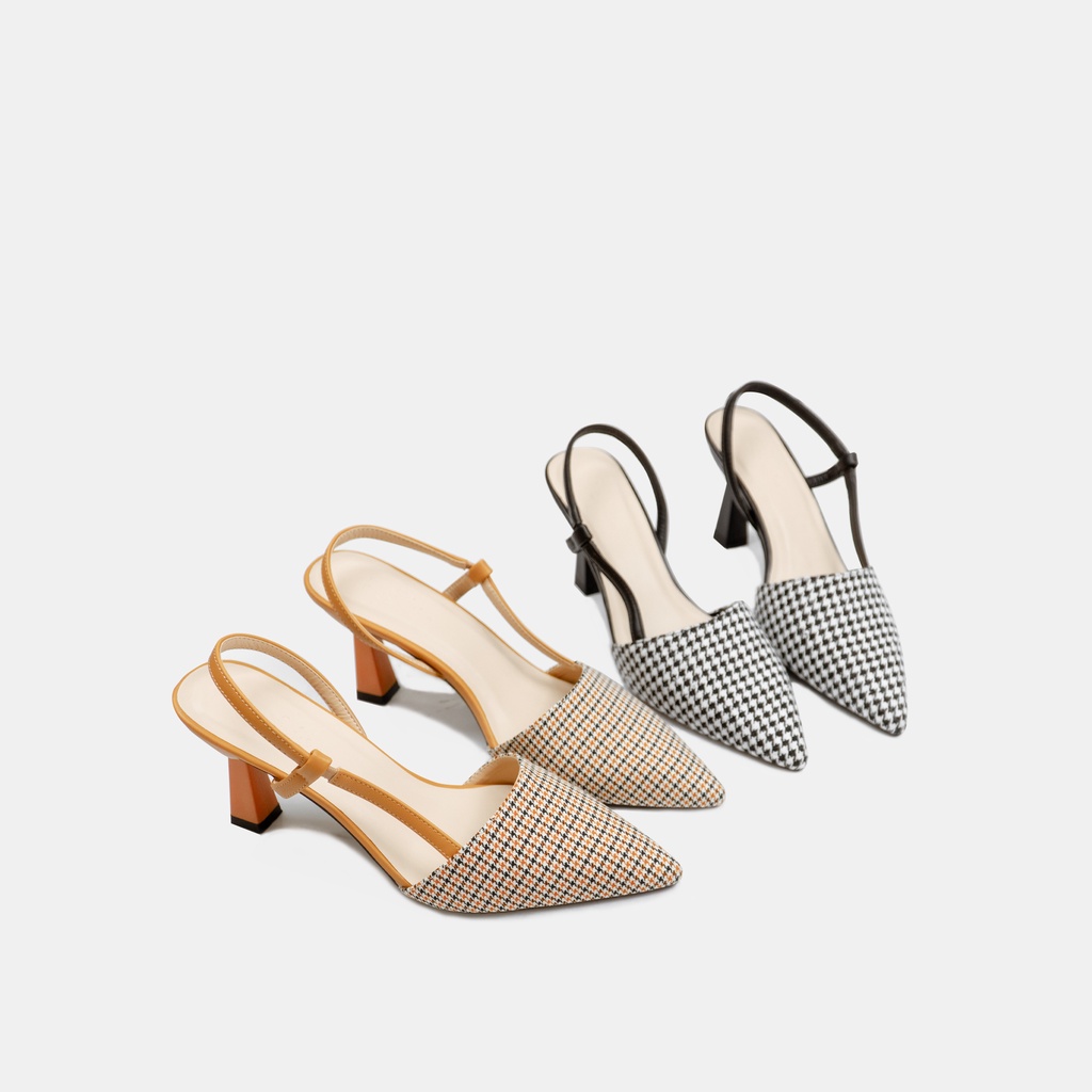 Giày cao gót nữ bít mũi gót nhọn 7p quai hậu BQ GB H170