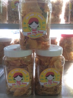 khoai lang lắc khô gà