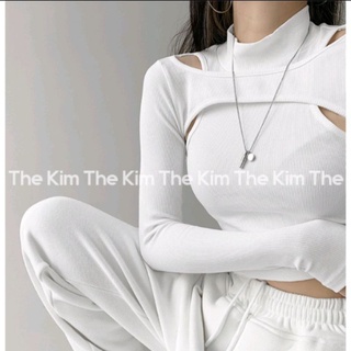 [HOT DOUYIN 2022] Áo thun cổ cao khoét nách siêu cá tính cho các nàng cháy phố