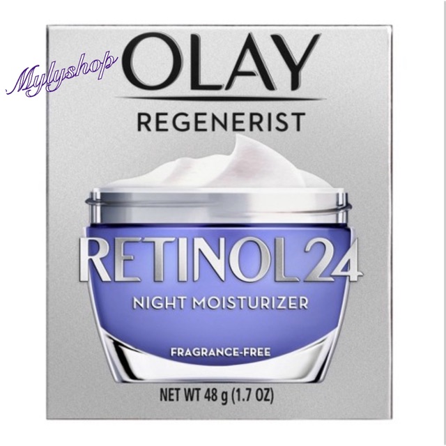 Combo Serum 2 món Olay Regenerrist retionol 24 (40ml) &amp; kem Olay Regenerist night Retinol 24 (48g)