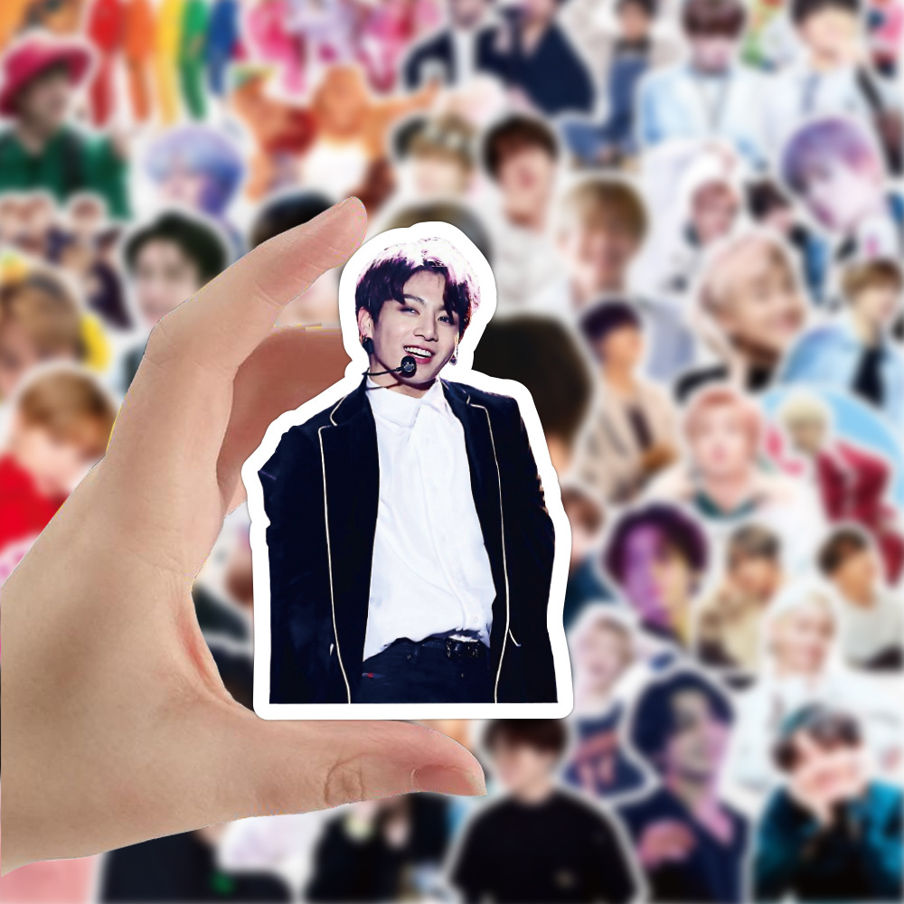 50PCS BTS combines graffiti waterproof stickers