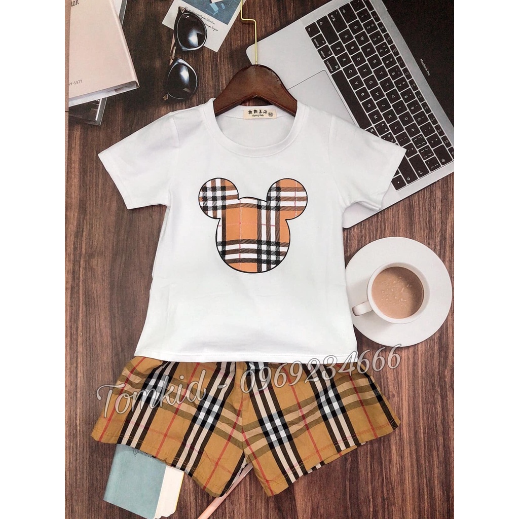 [XẢ HÀNG] Set Quần Áo Bé Trai Hình Mickey Cute - Quần Jean Co Giãn - Hàng Quảng Châu Cao Cấp