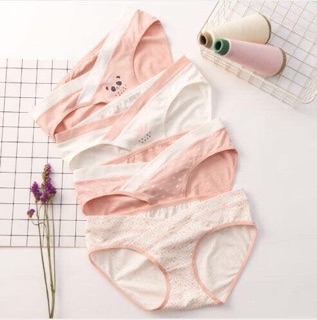 Set 4 quần lót cotton bầu
