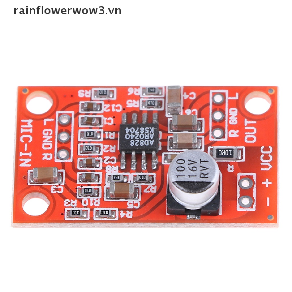 Bảng Mạch Khuếch Đại Âm Thanh AD828 DC 3.7V-15V Chuyên Dụng