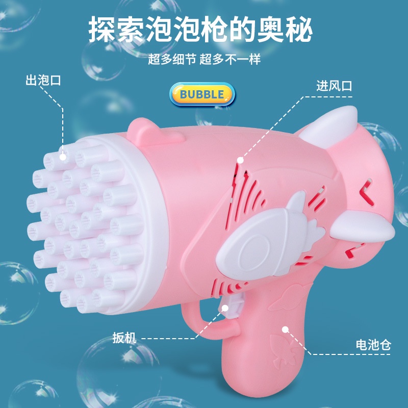 Súng Bắn Bong Bóng 32 Lỗ Đồ Chơi Cho Trẻ