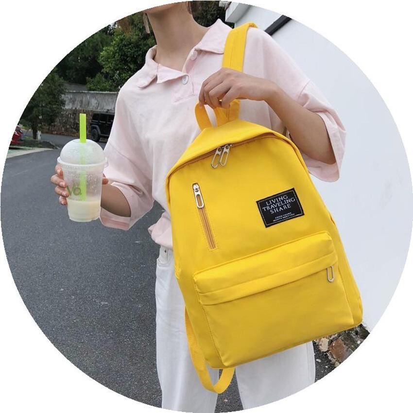 Balo nữ Ulzzang thời trang khoá cài tiện dụng
