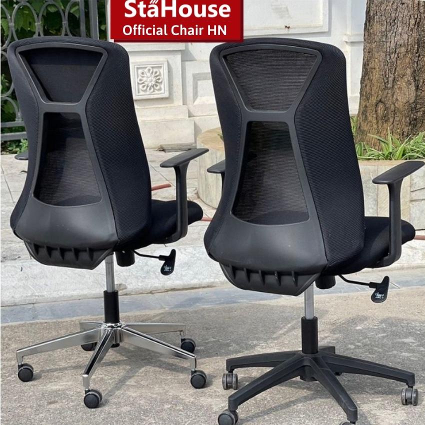 Ghế Văn Phòng Cao Cấp Lưng Lưới Chân Xoay - GVP J135 Ghế Văn Phòng Stahouse Official Chair HN