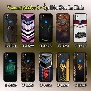 Ốp lưng Vsmart Active 3 dẻo đen in hình Logo Vsmart Thiết Kế Đẹp