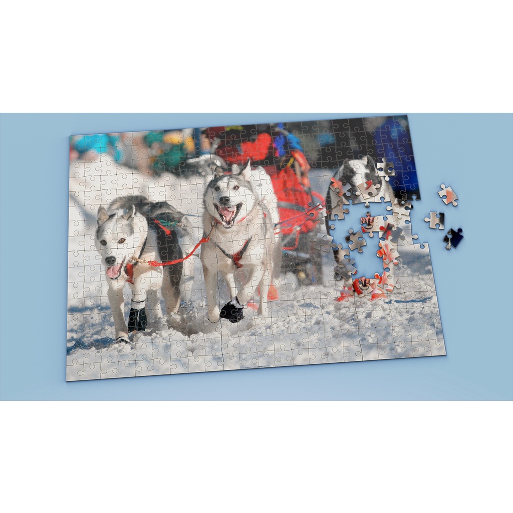 Tranh ghép hình Animal - Tranh ghép hình HUSKY - Mẫu 31 - Nhận in hình tranh ghép theo yêu cầu