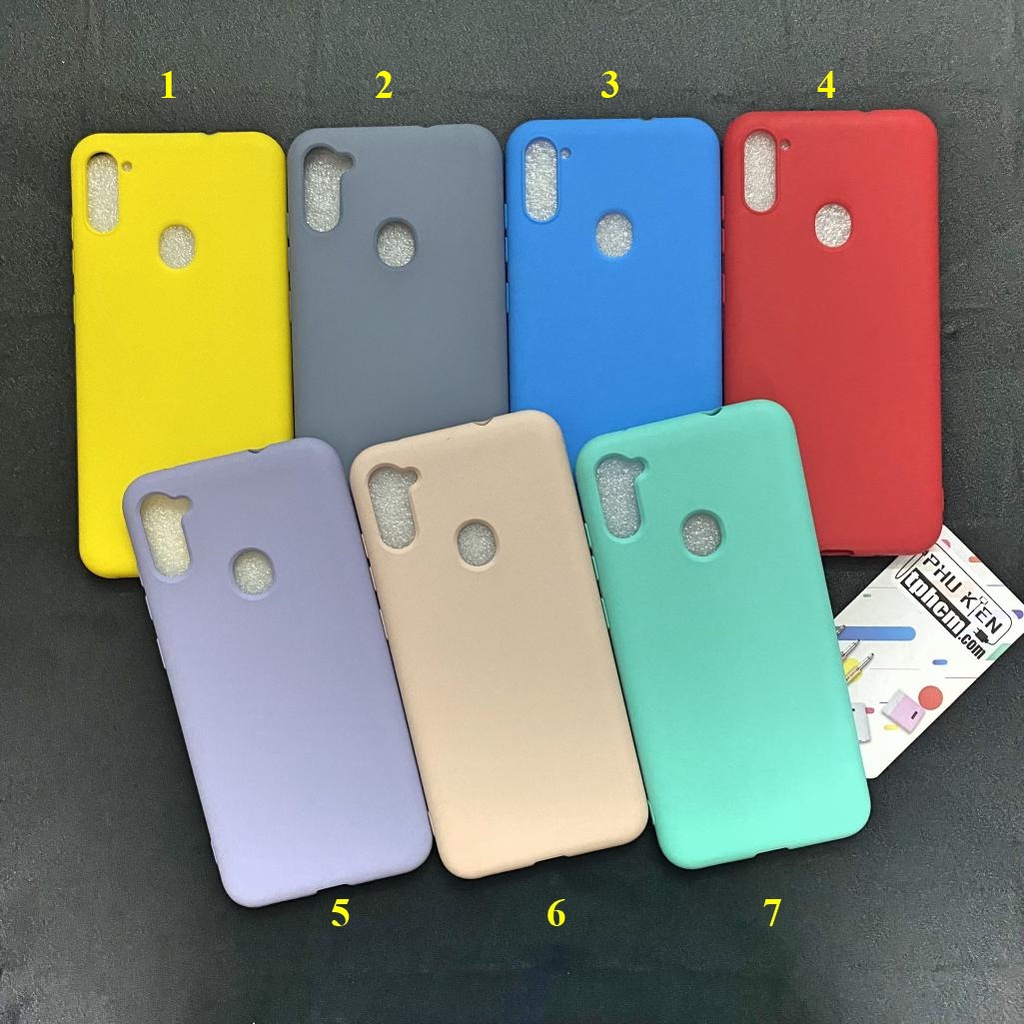 Ốp lưng Samsung A11 Dẻo màu trơn Siêu Cool