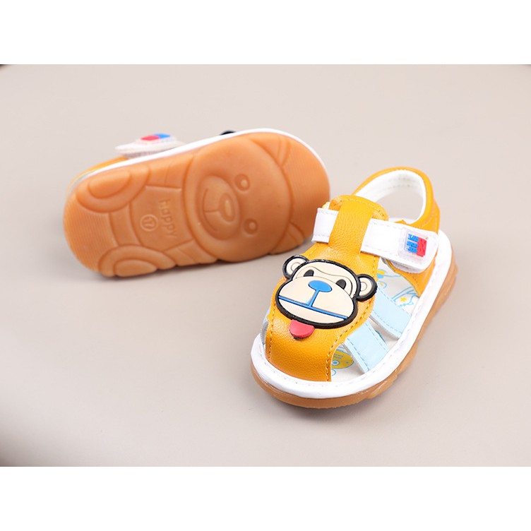 giày tập đi bé trai- bé gái size 15-19 monkey