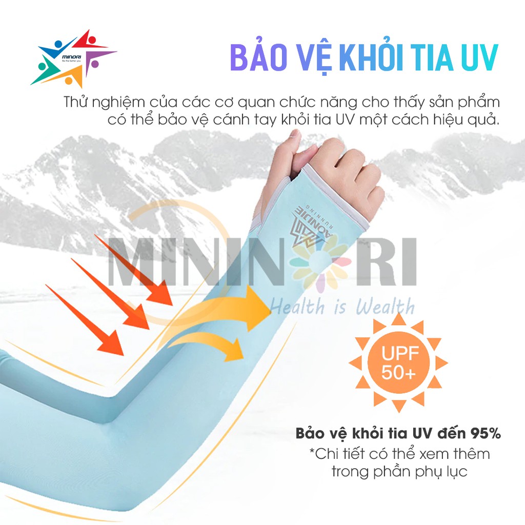 [Mã MINI20k hoàn 10% đơn 199K tối đa 20K xu]Ống Tay Thể Thao Chống Nắng Aonijie E4117 - Chống Nắng, Mát Lạnh