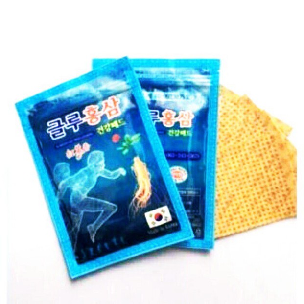Cao Dán Hồng Sâm Hàn Quốc, Cao Dán Sâm Túi 20 miếng, Korea Boss