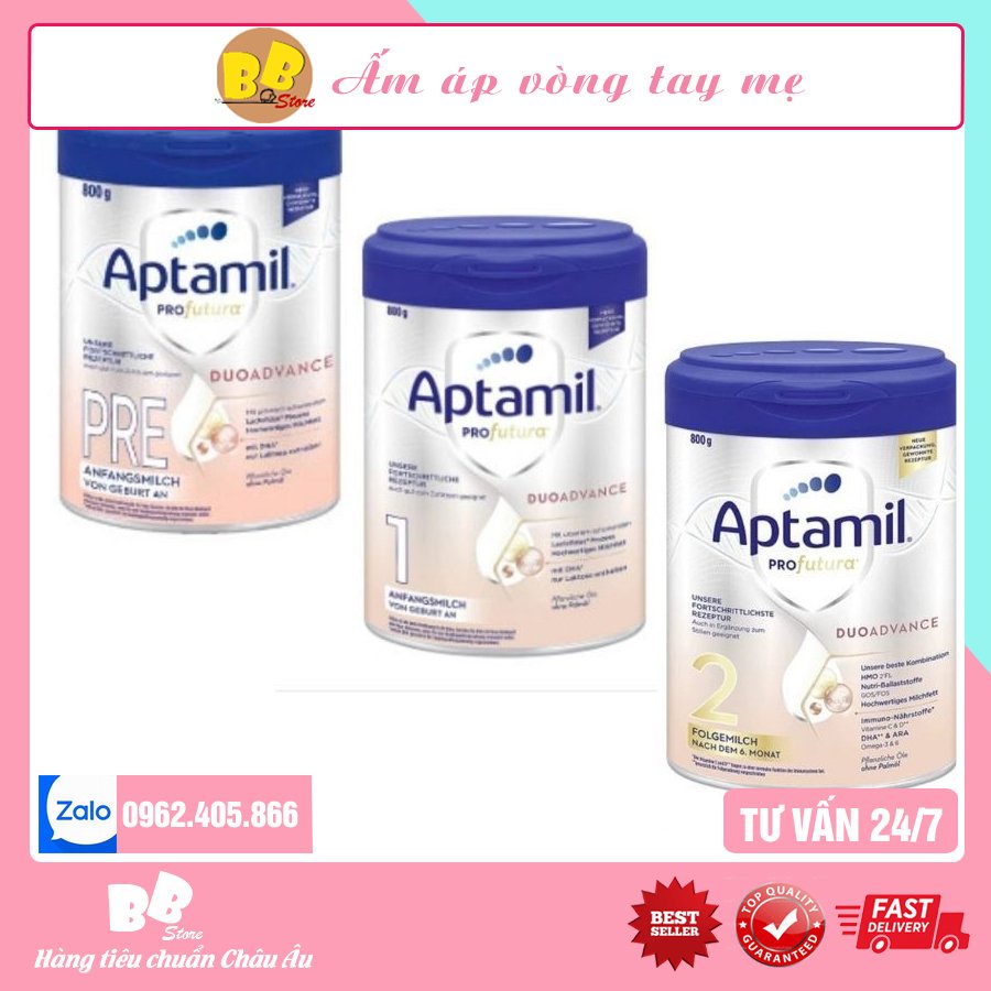 Sữa Aptamil Đức Bạc Pre,1,2 800G