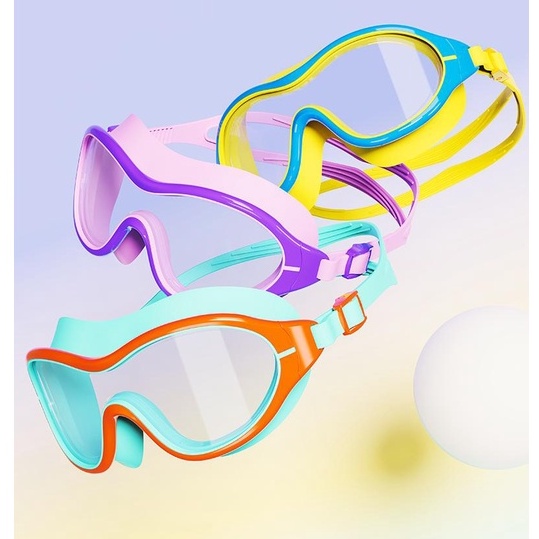 Kính bơi Yuke góc nhìn rộng CHỐNG NƯỚC mắt kính HD trong suốt chống sương mù cho bé gái và trai YJ2060 - Hộp đen