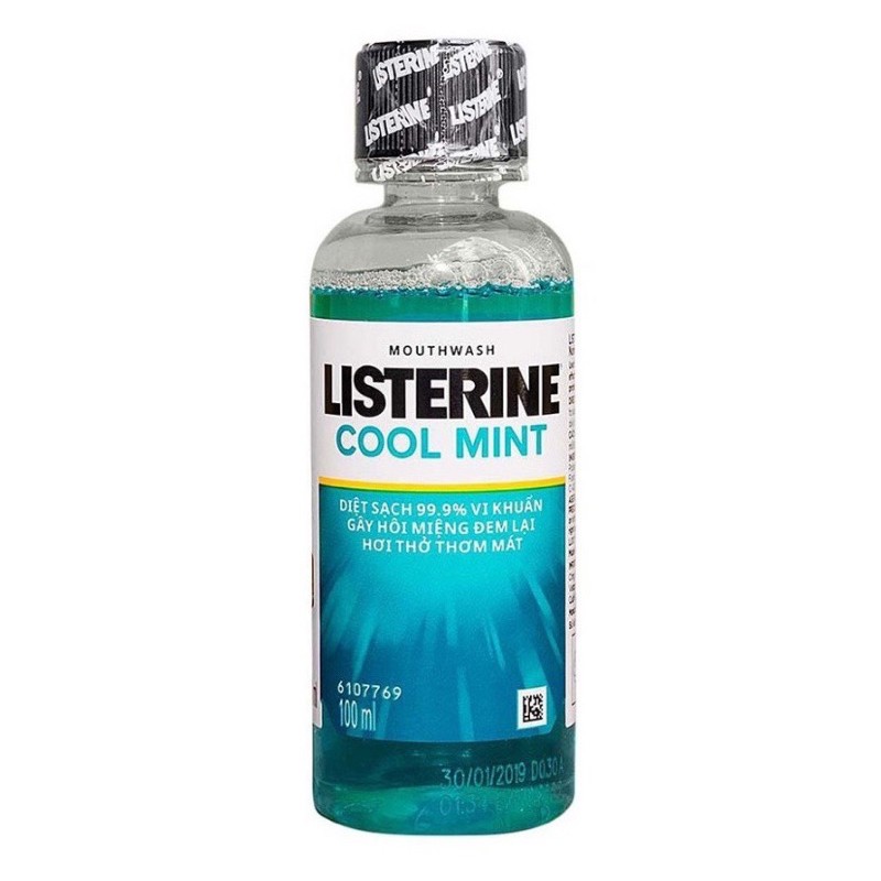 NƯỚC SÚC MIỆNG BẠC HÀ LISTERINE COOL MINT CHÍNH HÃNG 100ML