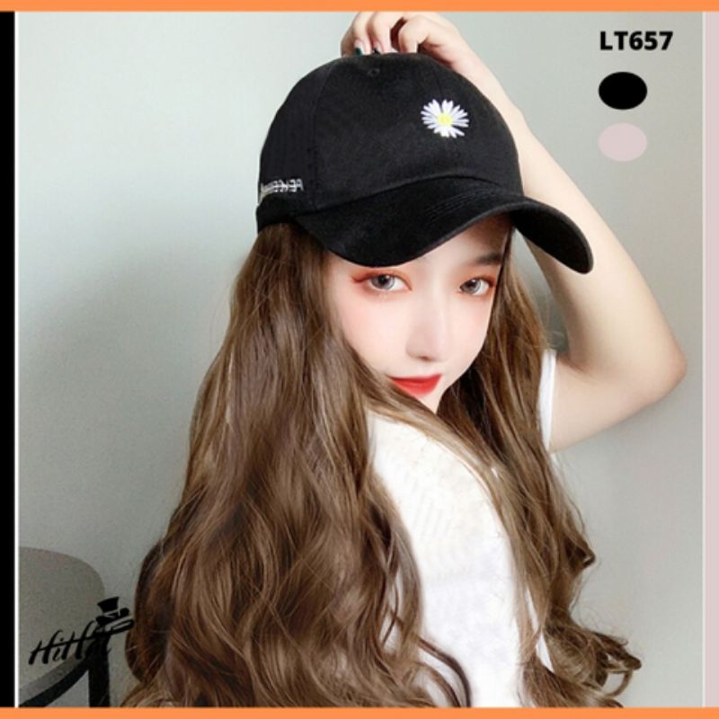 Tóc giả nữ, mũ , nón ( nón hoa cúc )