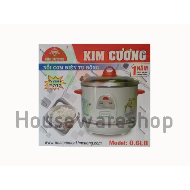 Nồi cơm điện nắp rời Kim Cương-Loại nhỏ 0.6L