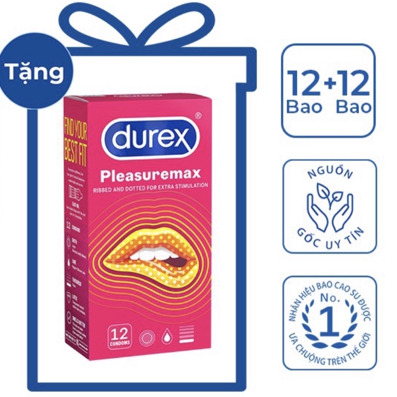 BCS Durex gai bi cảm xúc thế hệ mới 12 cái<Chính hãng>