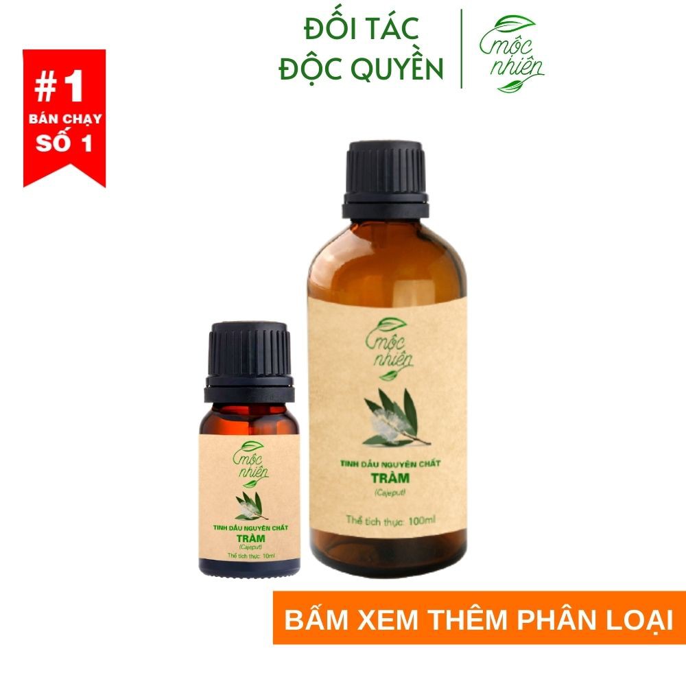 Tinh dầu Tràm Gió Mộc Nhiên, tinh dầu xông đèn giải cảm cho mẹ và bé