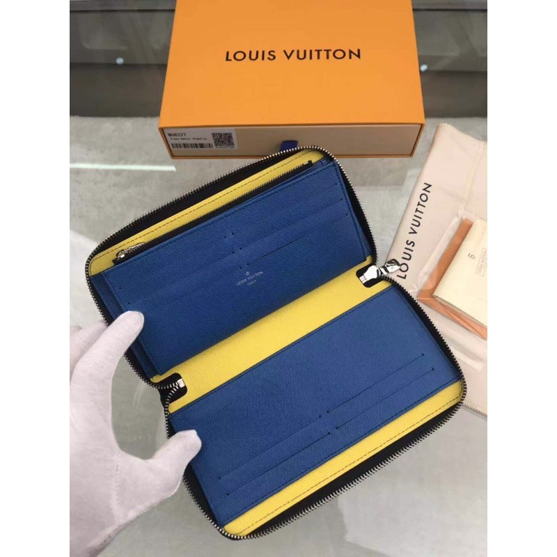 Ví cầm tay kéo khoá bản to/ Clutch cho nam Louis Vuitton LV da thật cao cấp hàng vip 1-1