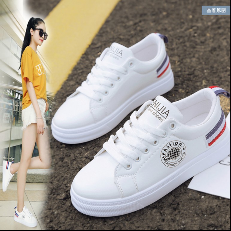 GIầy thể thao nam, nữ gót mầu (hàng sẵn+hình thật+hộp) 058