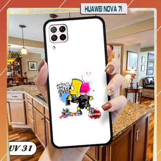 Ốp lưng nhám viền dẻo Huawei Nova 7i in hình