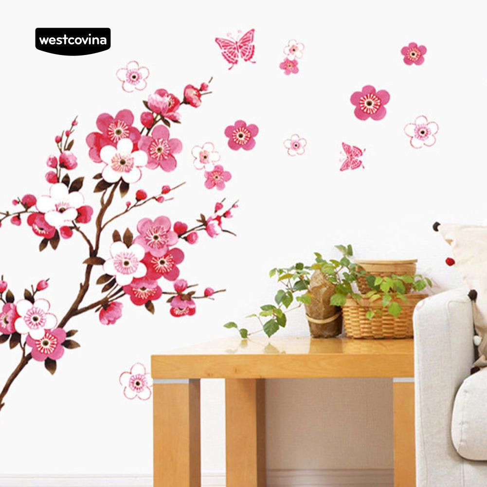 Nhãn dán tường hình hoa lãng mạn