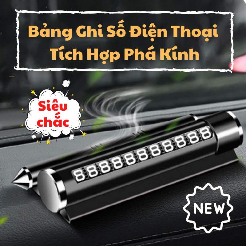  Bảng Ghi Số Điện Thoại, Thẻ Đỗ Xe Tích Hợp Phá Kính - AUTO..BEN