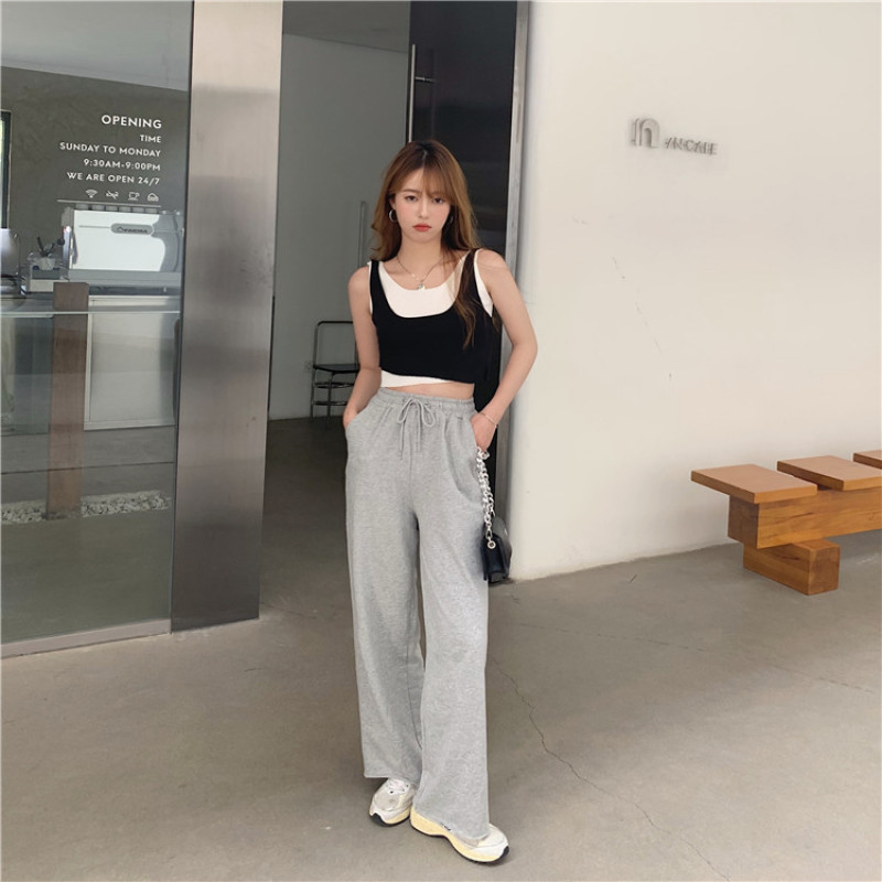 Áo Thun Không Tay Giả Hai Lớp Thời Trang Cho Nữ