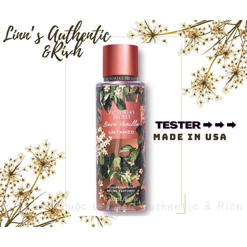 BARE VANILLA UNTAMED - Xịt Thơm Toàn Thân Body Mist Victoria’s Secret