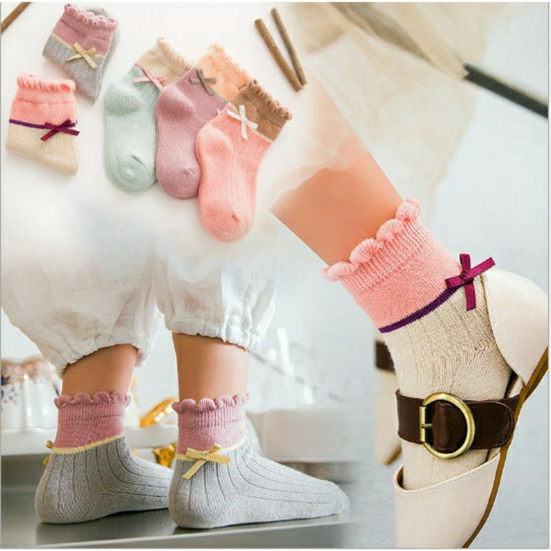 Set 5 Đôi Tất Cho Bé Gái, Vớ Cho Bé Gái, Tất Công Chúa