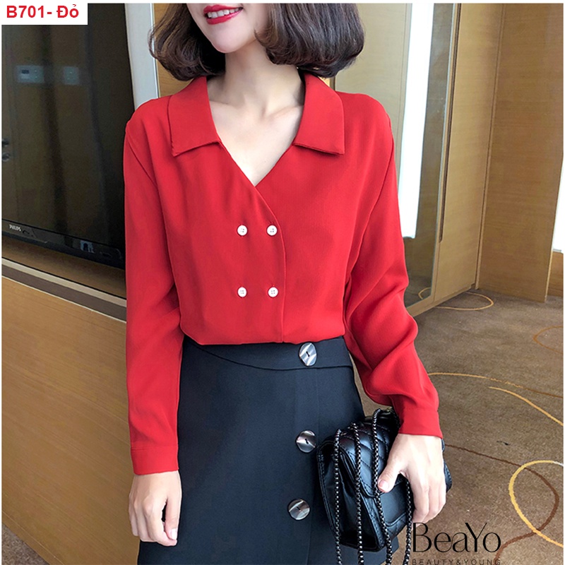 B701 ÁO SƠ MI ĐŨI KHÔNG NHĂN SALE LẺ SIZE