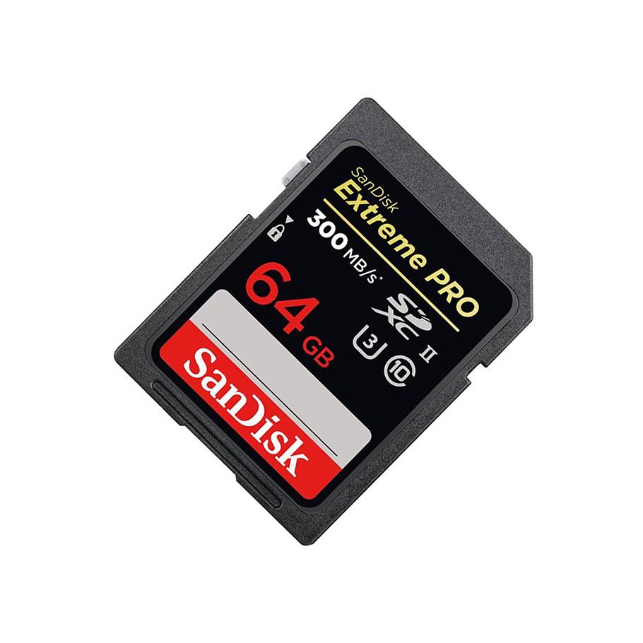 Thẻ nhớ máy ảnh SDXC Sandisk Extreme Pro UHS-II U3 2000x 64GB 300MB/s (Đen)