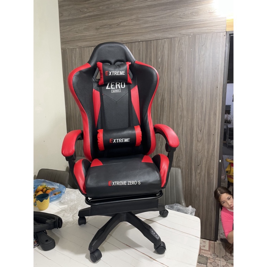 Ghế Gaming Zero S Gác Chân Chính Hãng Cao Cấp HA06 Ghế Game Thủ Nâng Hạ, Bọc Da Cao Cấp - Nội Thất hoài An