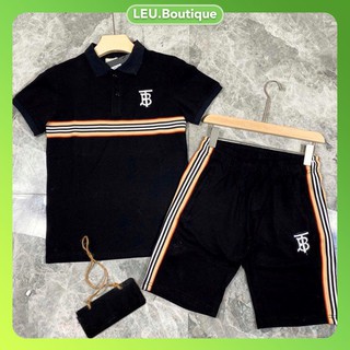 [ FREESHIP ] Bộ quần áo nam mùa hè, vải thun lạnh cao cấp, co dãn 4 chiều, logo chữ B mặc thoáng mát